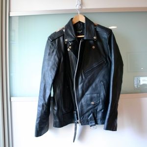 Reclaimed Vision Leather Jacket - L